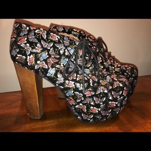 JEFFREY CAMPBELL BUTTERFLY PLATFORM BOOTIES